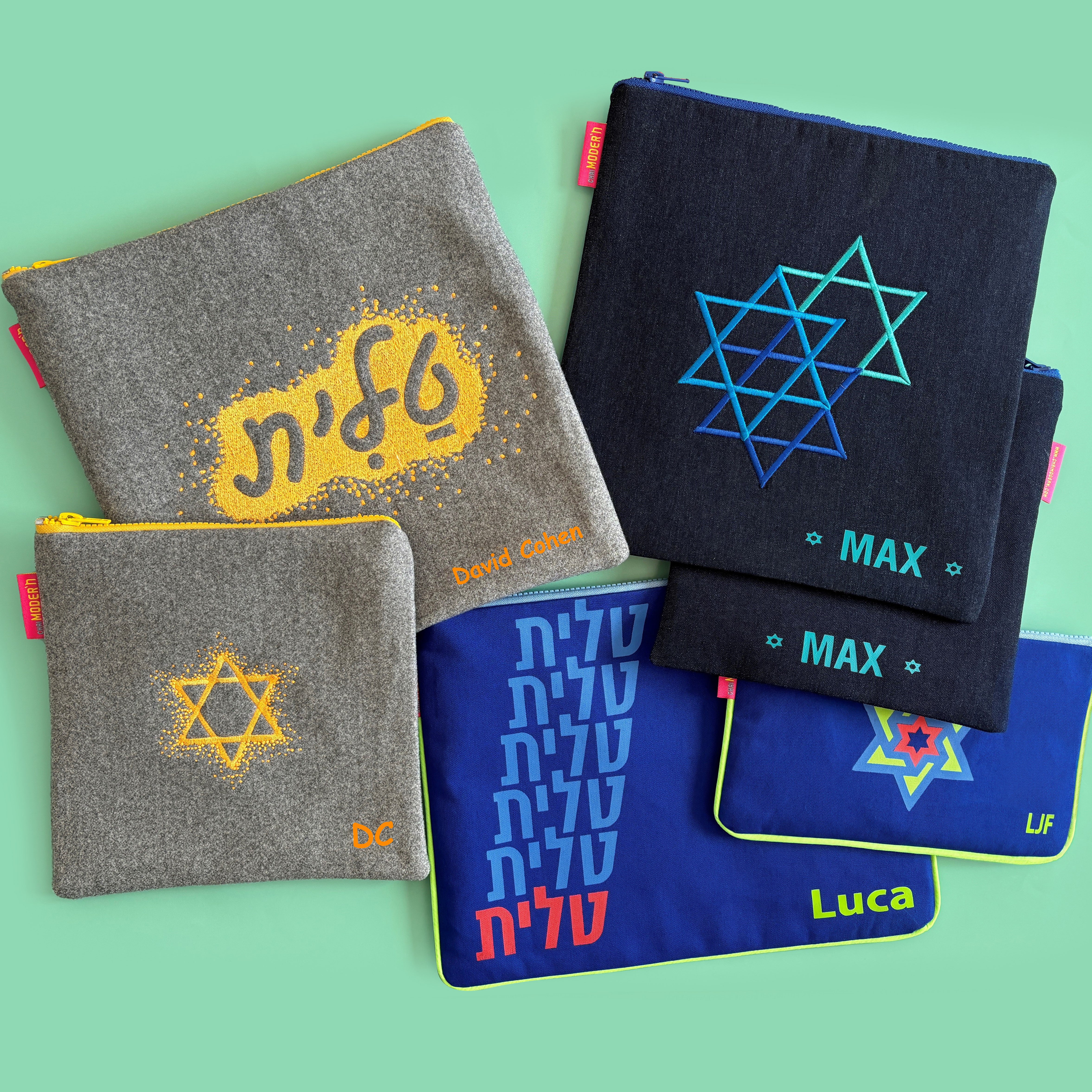 SCHLEP - TALLIT BAG SET - DENIM