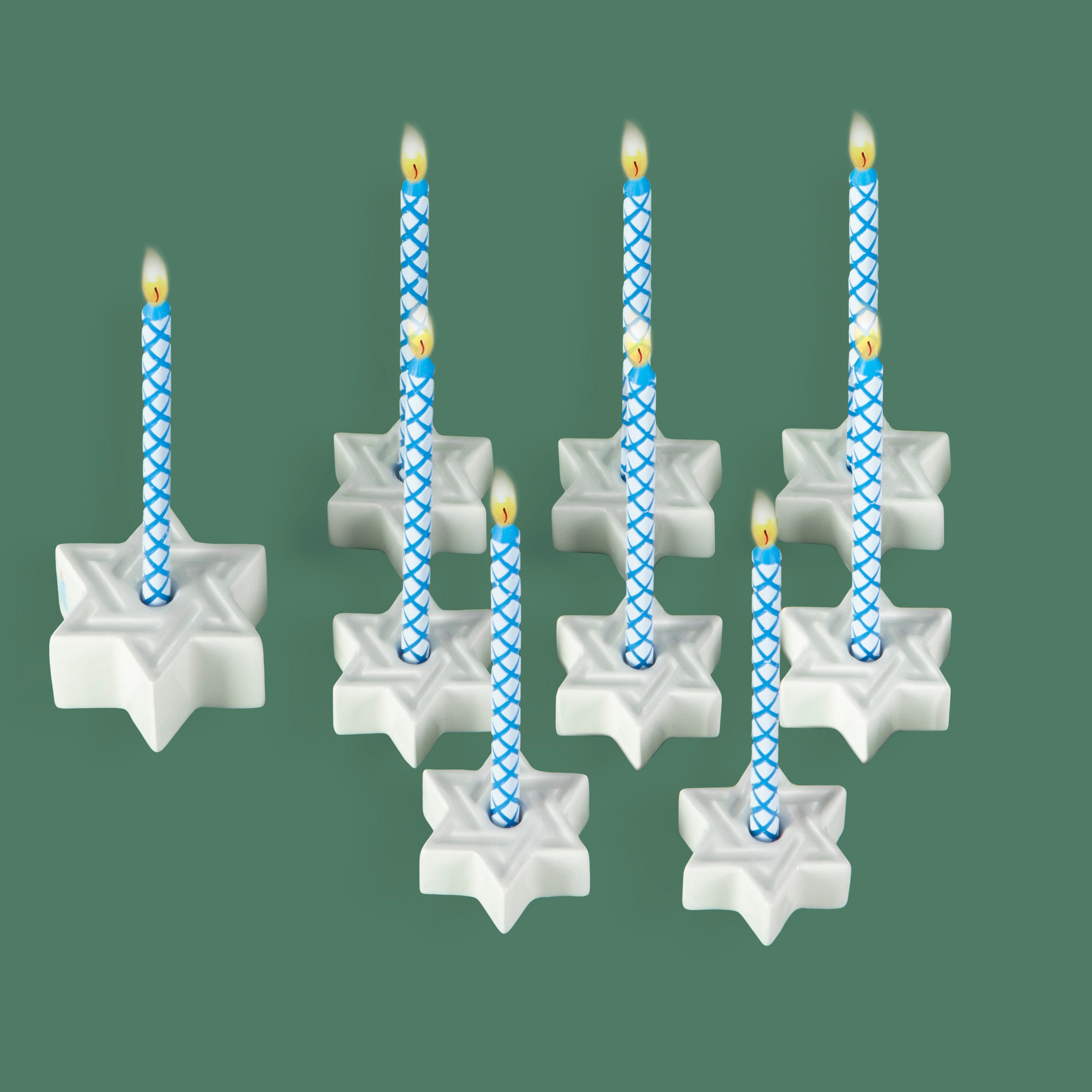 LICHT STAR OF DAVID MENORAH