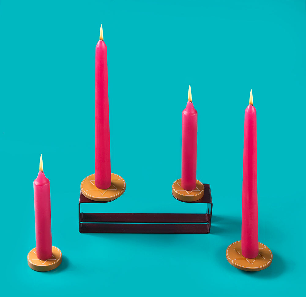 MESHUGGENEH - SHABBAT CANDLE HOLDER