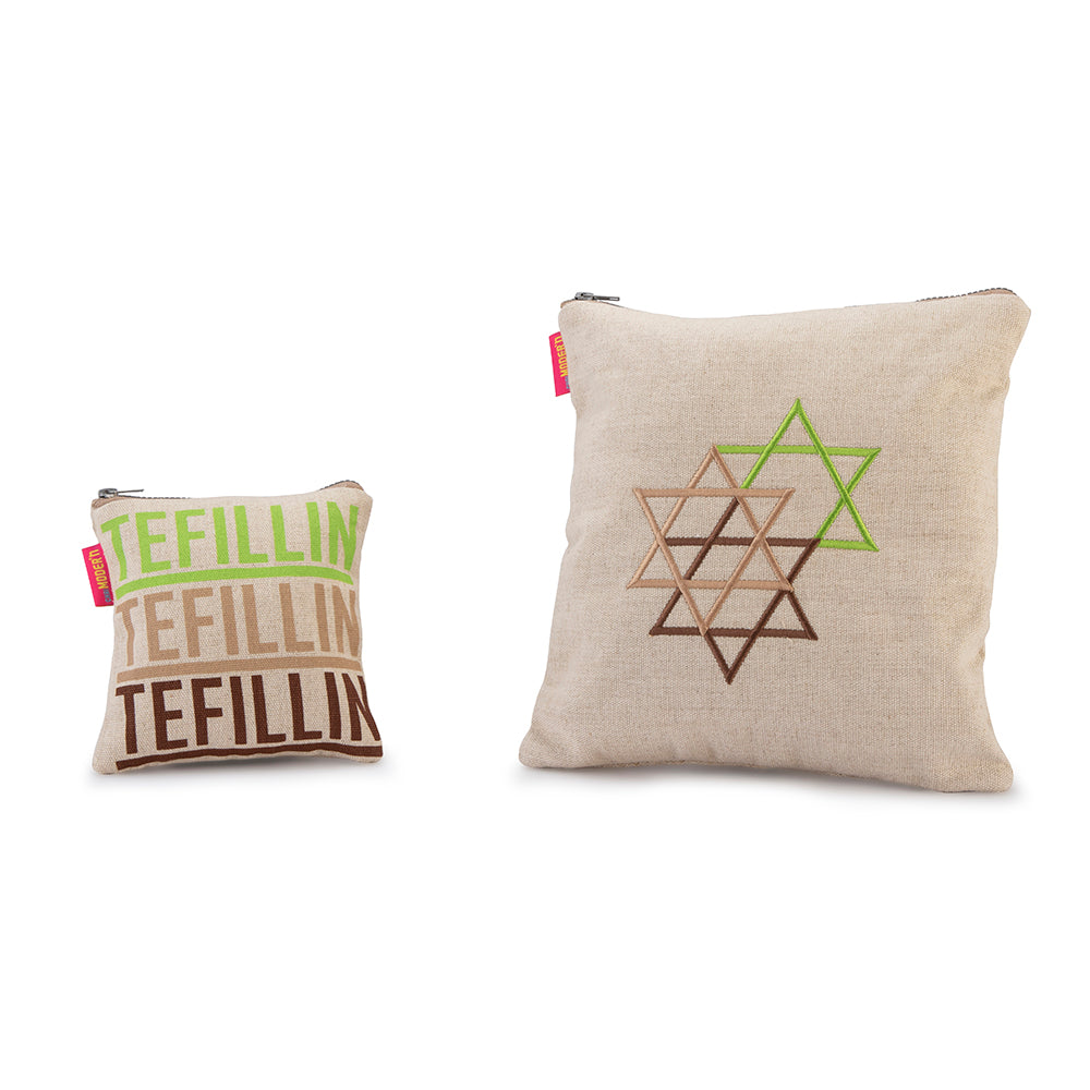 SCHLEPP - TALLIT BAG SET - NATURAL LINEN