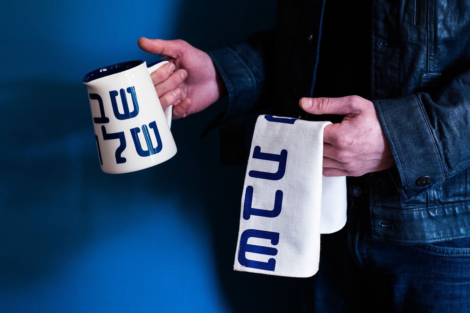 MENSCH - WASH JUG & CLOTH SET