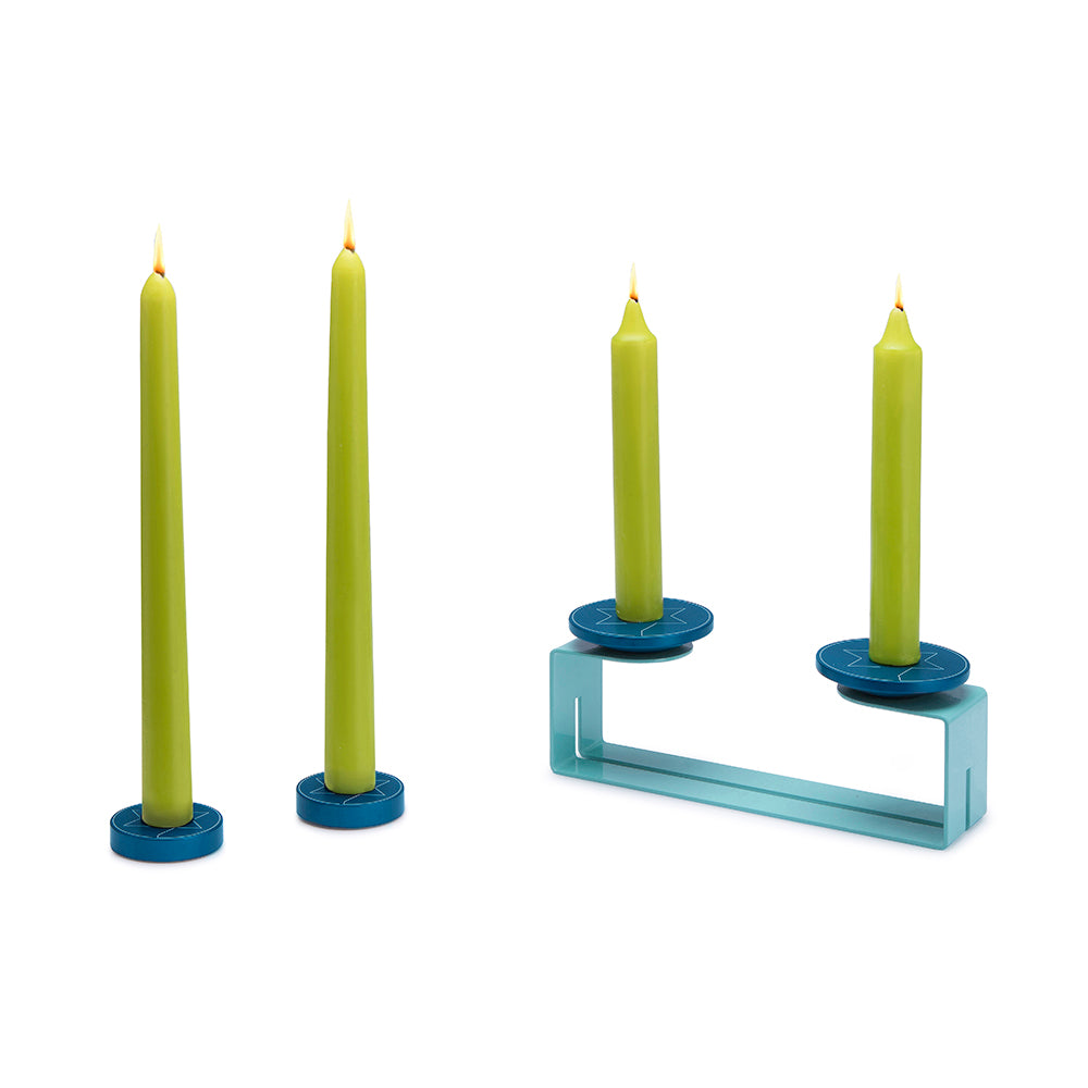 MESHUGGENEH - SHABBAT CANDLE HOLDER