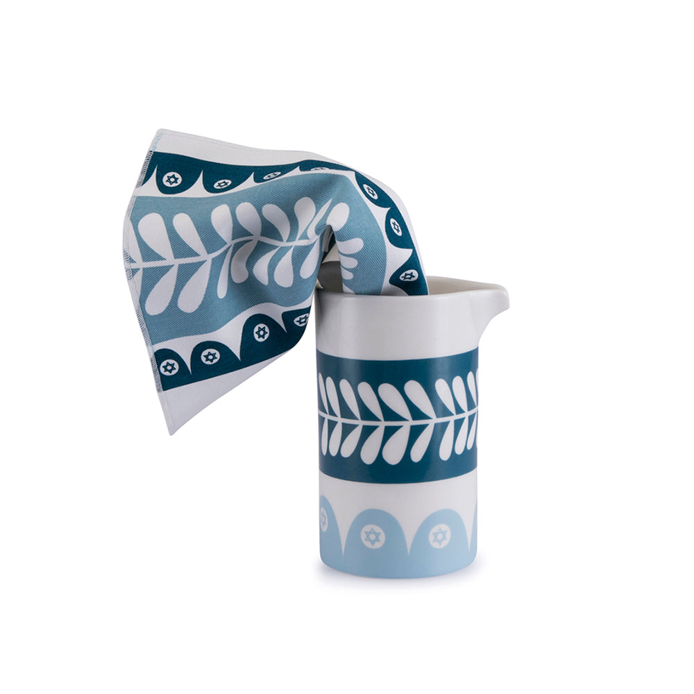 MAZALTOV - WASH JUG & CLOTH SET